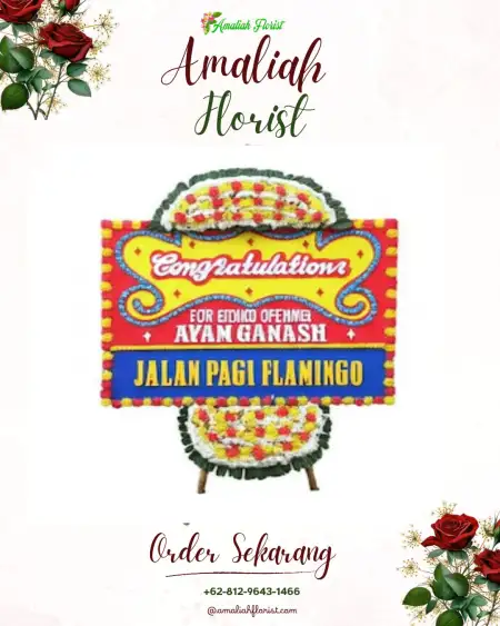 Sewa Papan Bunga Batu Legong